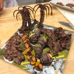 Chocolate display made by Chef.
